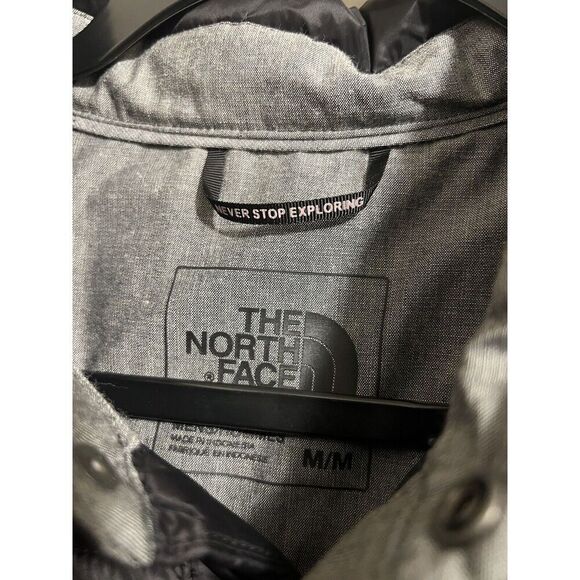 The North Face Mens Black Thermoball Eco Shirt Jacket Size Medium Freixeet - Picture 3 of 3